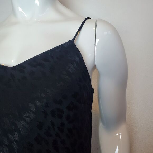 Topshop Black Leopard Print Mini Slip Dress - Picture 8 of 10